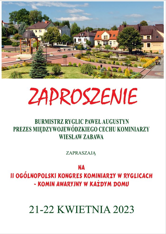 Miniaturka artykułu Zaproszenie na II Ogólnopolski Kongres Kominiarzy