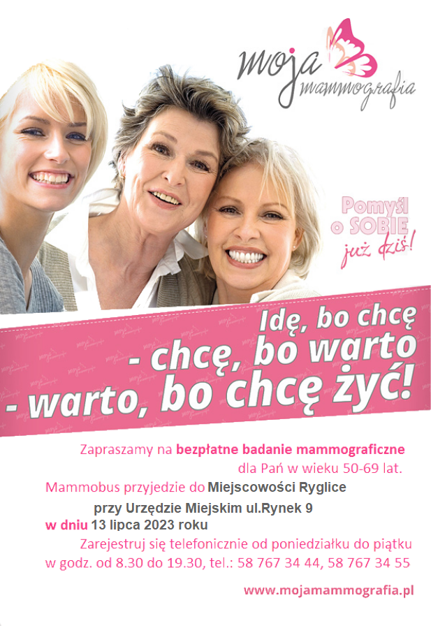 Miniaturka artykułu Zapraszamy na bezpłatne badania mammograficzne