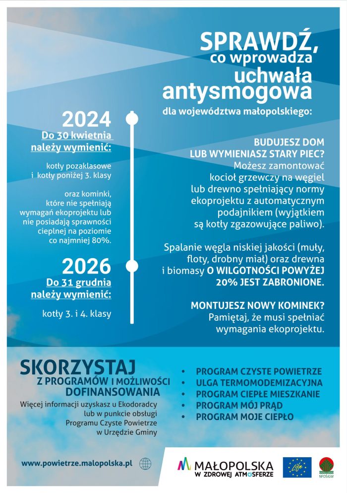 Miniaturka artykułu Sprawdź, co wprowadza uchwała antysmogowa dla woj. małopolskiego