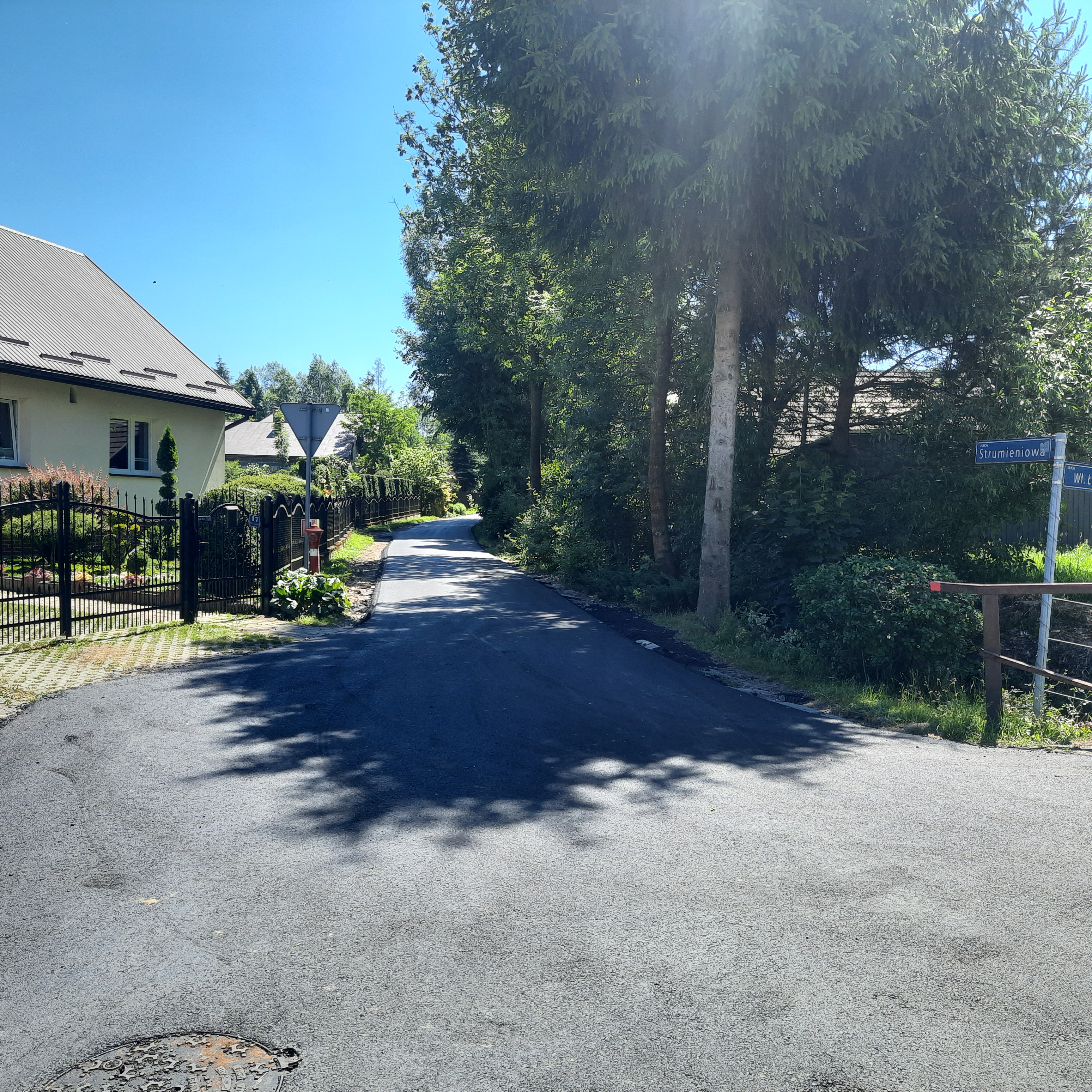 Kolejne nakładki asfaltowe wykonane