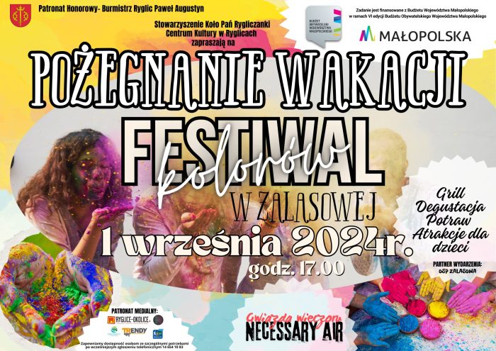 Miniaturka artykułu Pożegnanie Wakacji – Festiwal Kolorów w Zalasowej