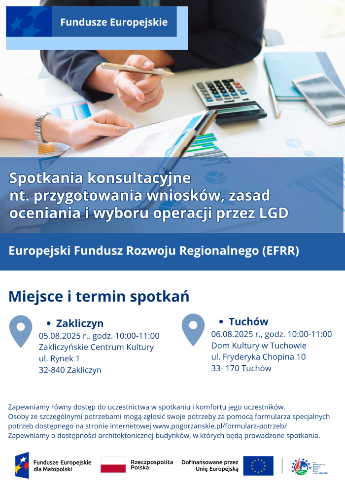 Miniaturka artykułu Spotkania konsultacyjne nt. przygotowania wniosków, zasad oceniania i wyboru operacji przez LGD w ramach EFRR