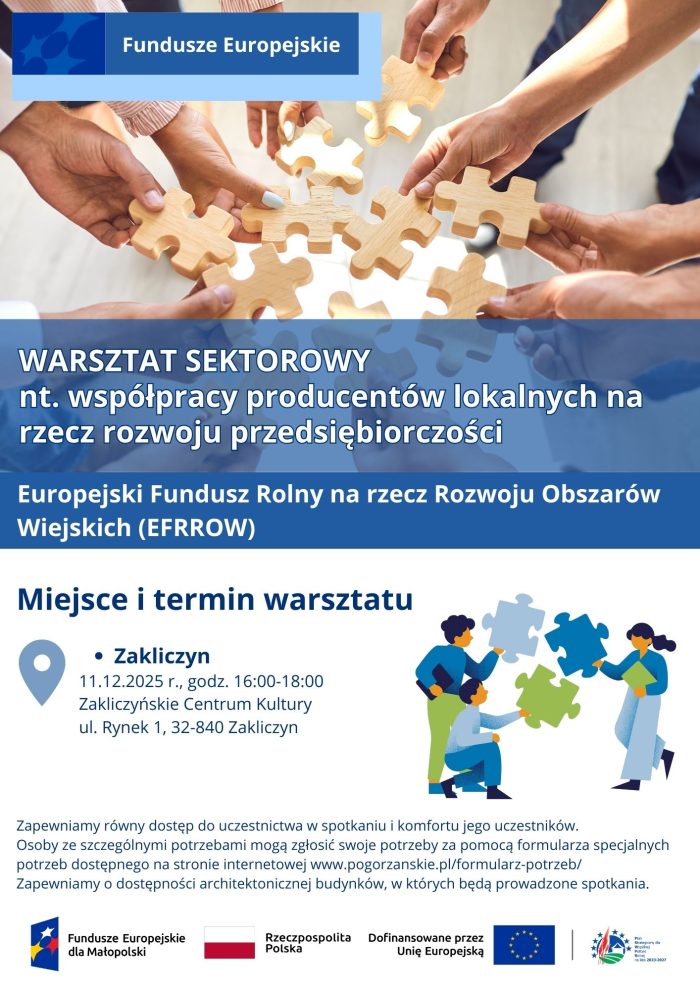 Miniaturka artykułu Warsztat sektorowy w ramach Europejskiego Funduszu Rolnego na rzecz Rozwoju Obszarów Wiejskich – EFRROW