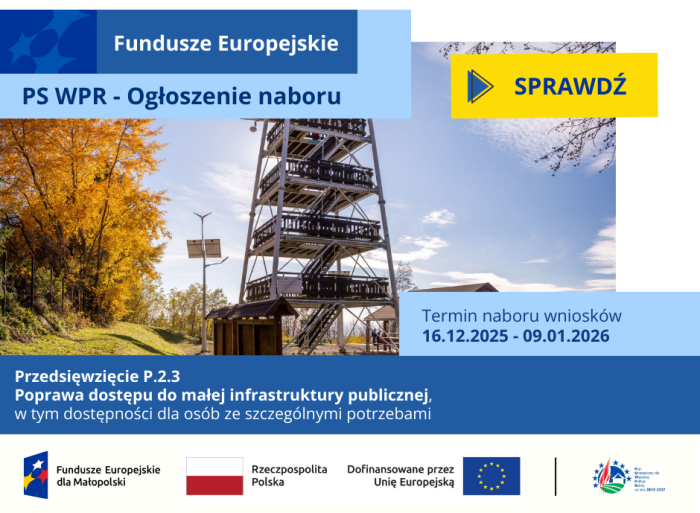 Miniaturka artykułu Nabór wniosków w Pogórzańskim Stowarzyszeniu Dunajec-Biała z zakresu poprawa dostępu do małej infrastruktury publicznej