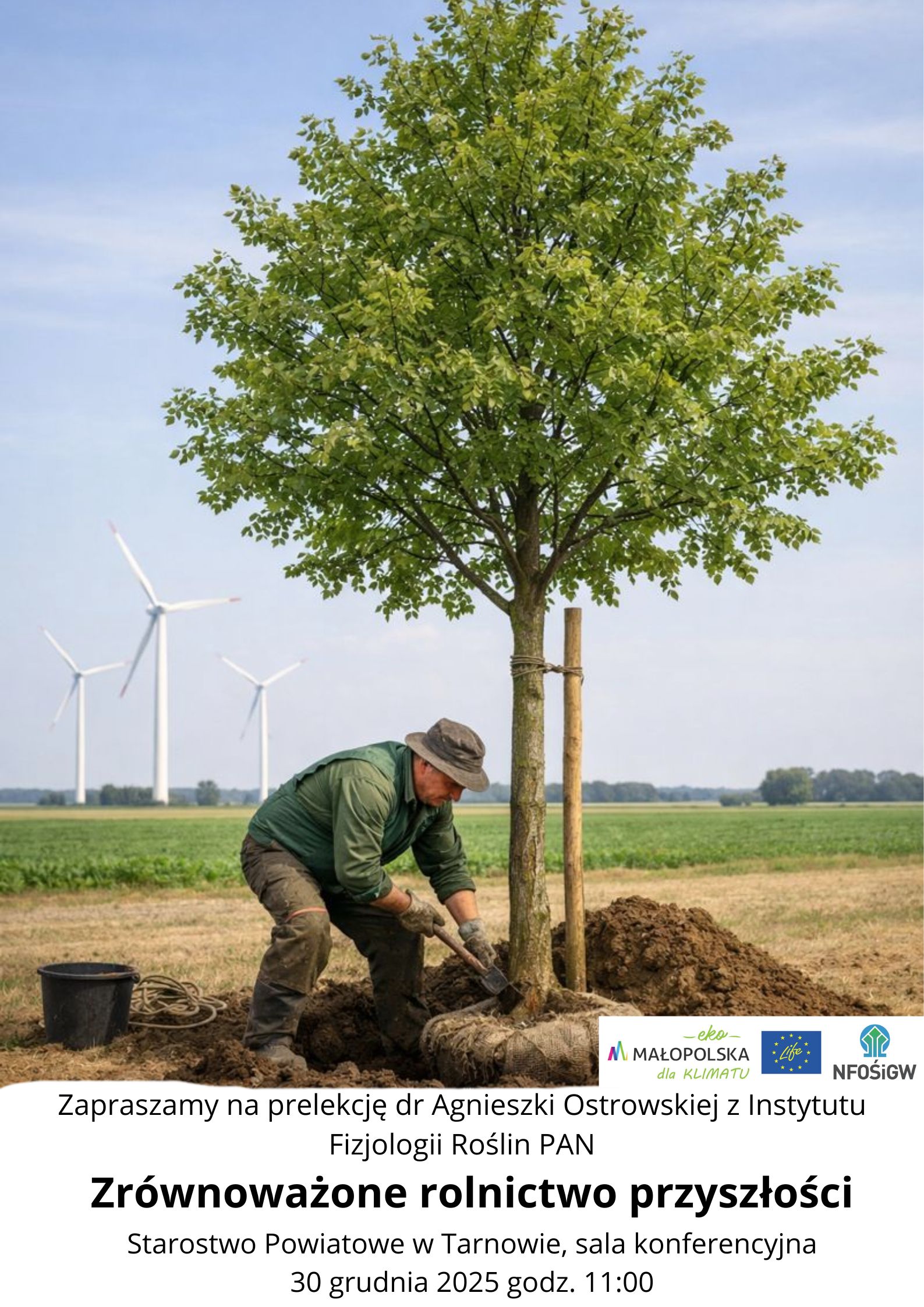 Zaproszenie na prelekcję pn. „Zrównoważone rolnictwo przyszłości