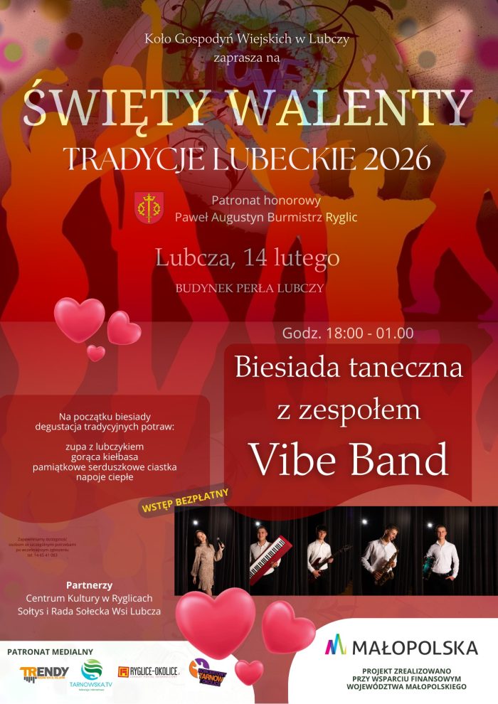 💖 Święty Walenty – Tradycje Lubeckie 2026 w Lubczy