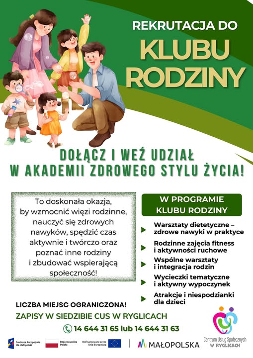 🌿 Startuje nabór do Klubu Rodziny!
