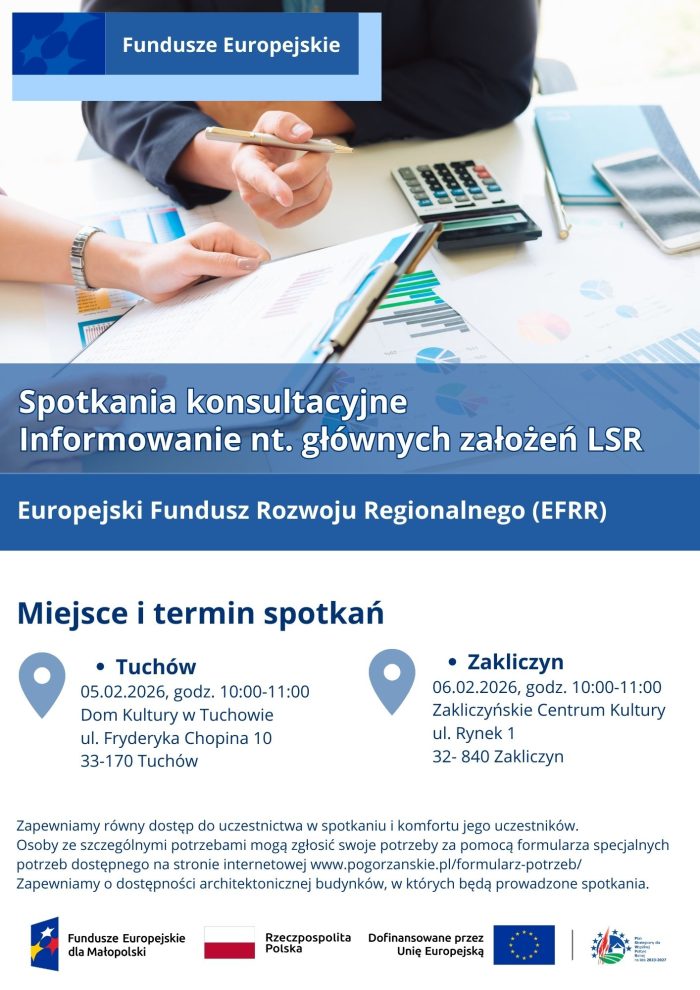 Miniaturka artykułu Spotkania konsultacyjne na temat głównych założeń LSR!