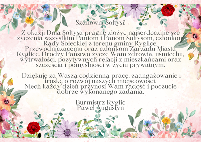 Miniaturka artykułu Życzenia z okazji Dnia Sołtysa