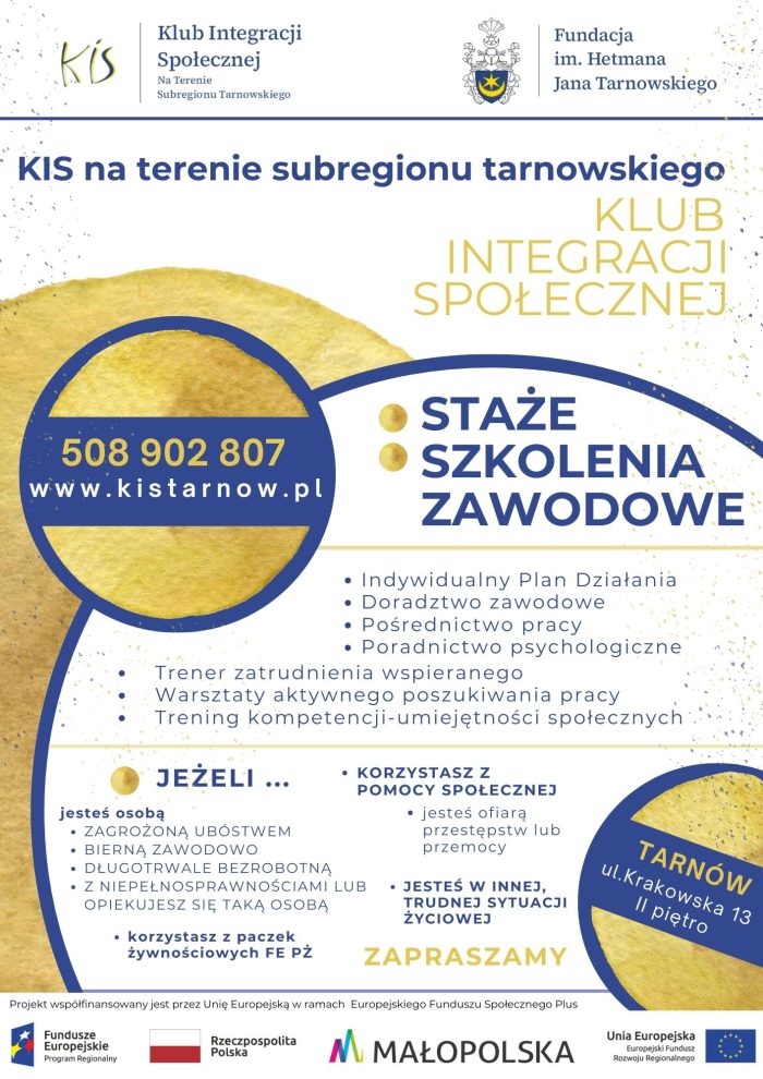 Miniaturka artykułu 📢 Rekrutacja do projektu „KIS na terenie subregionu tarnowskiego”