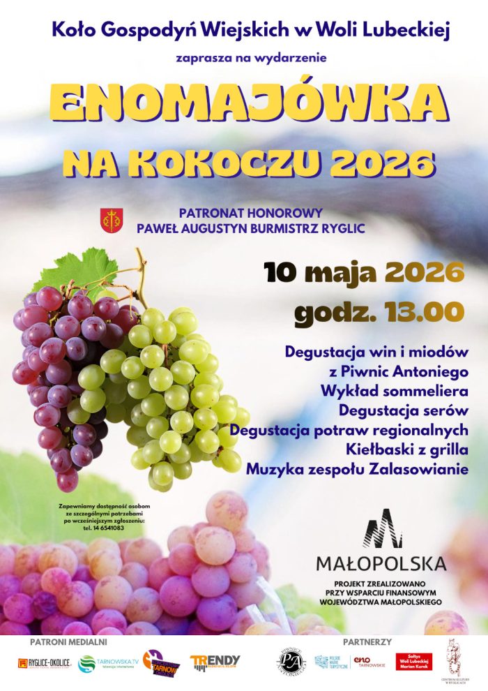 Miniaturka artykułu 🍇🌿 ENOMAJÓWKA NA KOKOCZU 2026 🌿🍇