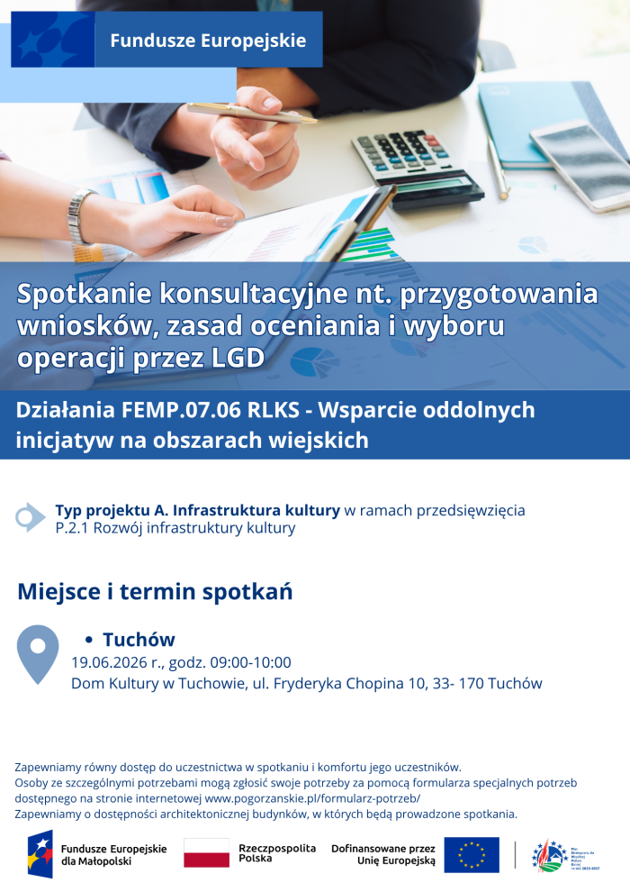Miniaturka artykułu Spotkania konsultacyjne nt. przygotowania wniosków, zasad oceniania i wyboru operacji przez LGD w ramach EFRR