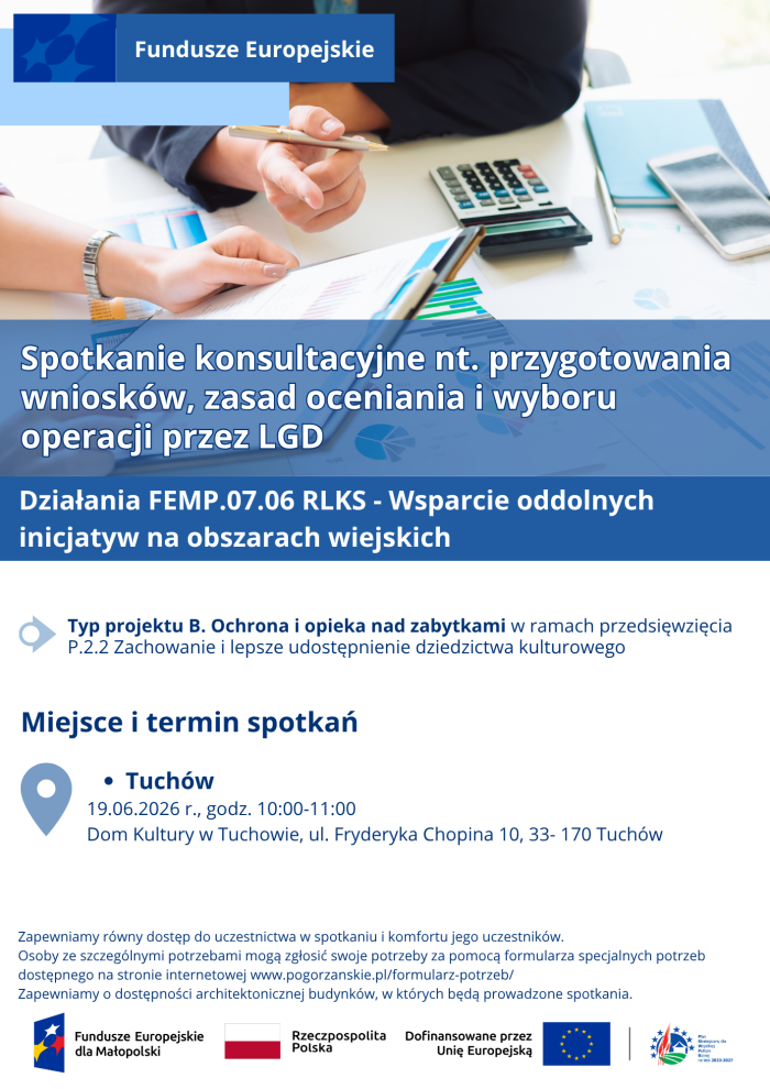Miniaturka artykułu Spotkania konsultacyjne nt. przygotowania wniosków, zasad oceniania i wyboru operacji przez LGD w ramach EFRR