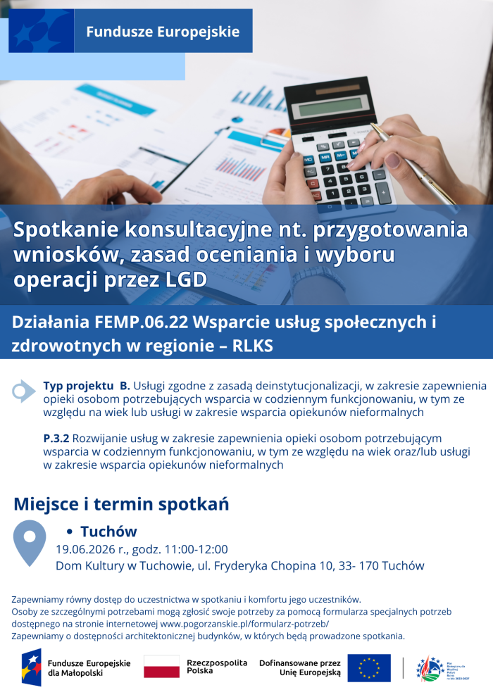 Miniaturka artykułu Spotkania konsultacyjne nt. przygotowania wniosków, zasad oceniania i wyboru operacji przez LGD w ramach EFS+