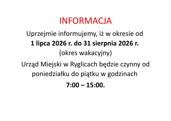 Miniaturka artykułu INFORMACJA