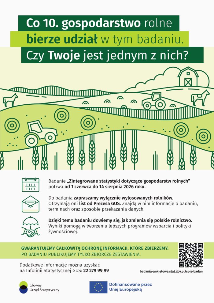 Miniaturka artykułu „Zintegrowane statystyki dotyczące gospodarstw rolnych”