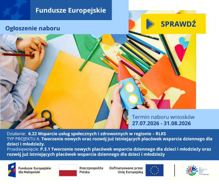Miniaturka artykułu Nabór wniosków w Pogórzańskim Stowarzyszeniu Dunajec-Biała w ramach EFS+