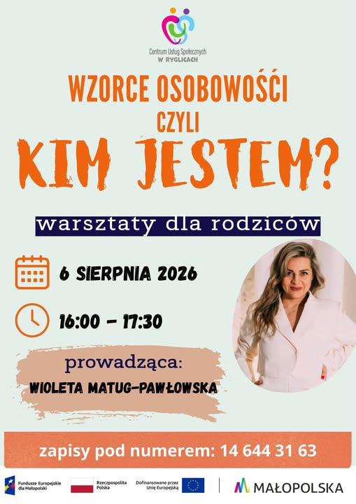 🧠 Warsztaty dla rodziców – „Wzorce osobowości, czyli kim jestem?”
