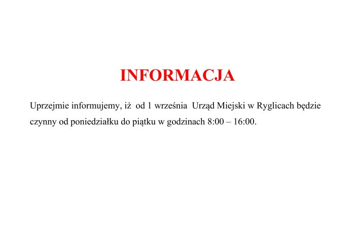 Miniaturka artykułu Informacja