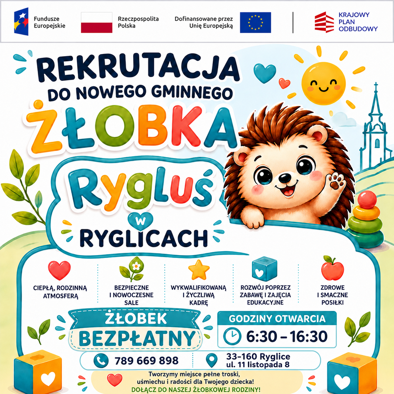 PUBLICZNE ŻŁOBKI W GMINIE RYGLICE