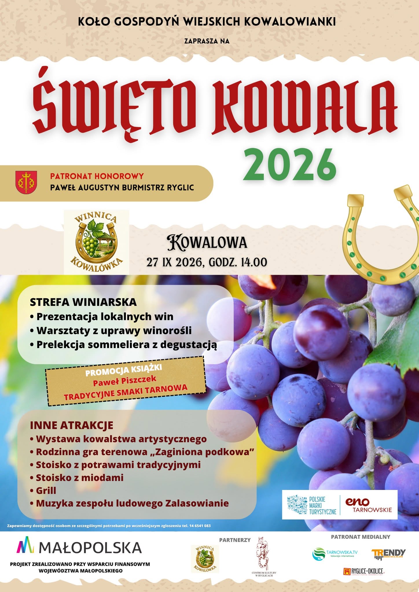 🍇 ŚWIĘTO KOWALA 2026 🍇