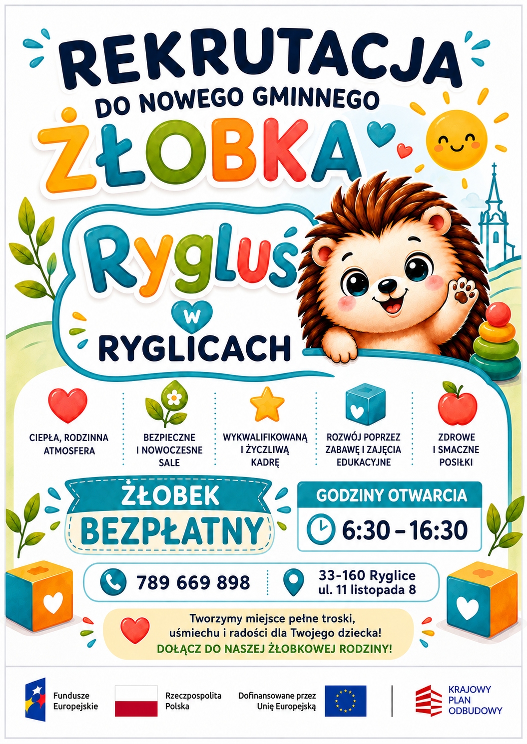 PUBLICZNE ŻŁOBKI W GMINIE RYGLICE